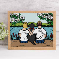 Personalisiert Black Labrador Family Blonde S