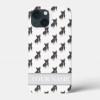 Personalisiert Black & Tan Tricolor Frenchie Dog