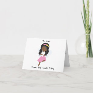 Personalisiert Black Tooth Fairy Karte