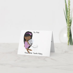 Personalisiert Black Tooth Fairy Karte