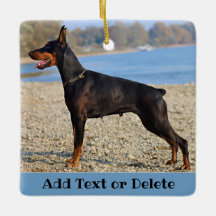 Personalisiert Black und Tan Doberman Pinscher