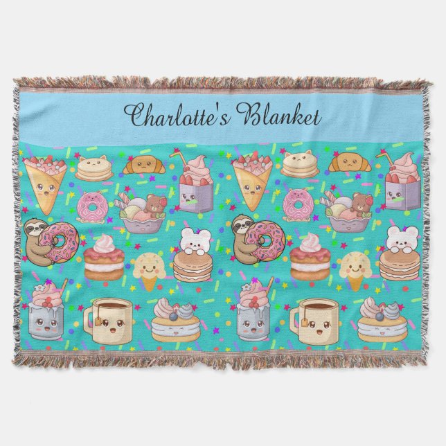Personalisiert Blanket - Niedlich Kawaii Decke (Vorderseite)