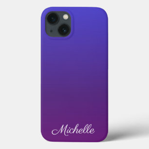 Personalisiert-blau und lila ombre Case-Mate iPhon iPhone Hülle