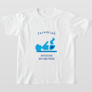 Personalisiert Blue Baby Afro PHANTASTISCHER BIG B T-Shirt