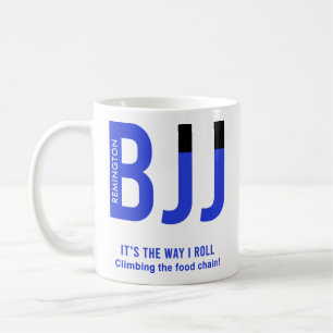 Personalisiert Blue Belt BJJ Jiu Jitsu Kaffeetasse