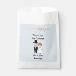 Personalisiert Blue Bridge & Groom Candy Bags Geschenktütchen