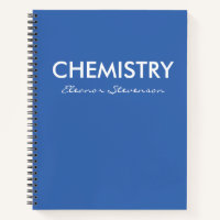 Personalisiert Blue Chemie Graph Paper
