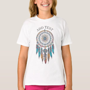 Personalisiert Blue Dreamcatcher Mystical T-Shirt