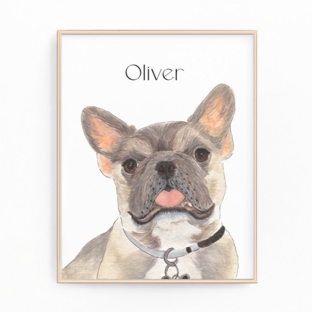 Personalisiert Blue Fawn Frenchie French Bulldog A Fotodruck (Von Creator hochgeladen)