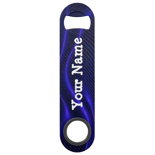 Personalisiert Blue Flasche Opener Speed Flaschenöffner (Vorderseite)