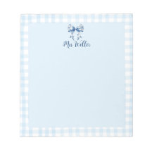 Personalisiert Blue Floral Coquette Elegante Bucht