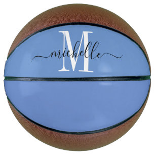 Personalisiert Blue Girl's Mit Monogramm Basketbal Basketball