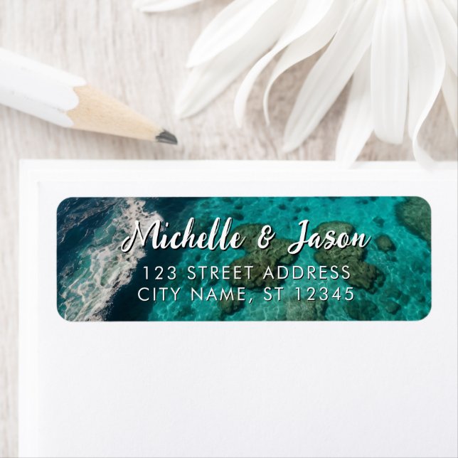 Personalisiert Blue Green Ocean Summer Beach Waves (Insitu)