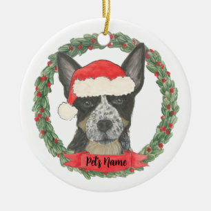 Personalisiert Blue Heeler Keramik Ornament