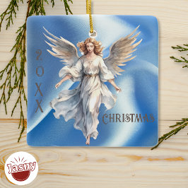 Personalisiert Blue Himmlisch Angel Ornament