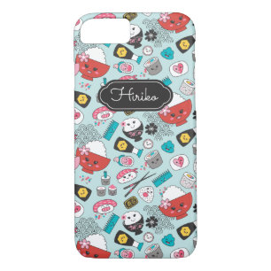 Personalisiert Blue Kawaii Sushi Case-Mate iPhone Hülle