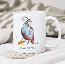 Personalisiert Blue Partridge Pee Boho Holiday