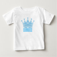 Personalisiert Blue Prince Crown Baby Boy Gift