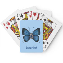 Personalisiert Blue Sapphire Peacock Royal Butterf