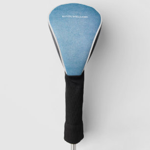 Personalisiert Blue Texture Imitats Lederdesign Golf Headcover