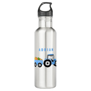 Personalisiert Blue Tracer LKW Farm School Edelstahlflasche