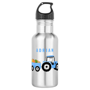 Personalisiert Blue Tracer LKW Farm School Edelstahlflasche