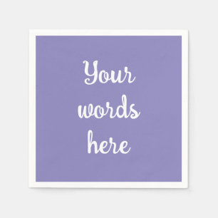 Personalisiert Blue Violet Paper Napkins Serviette