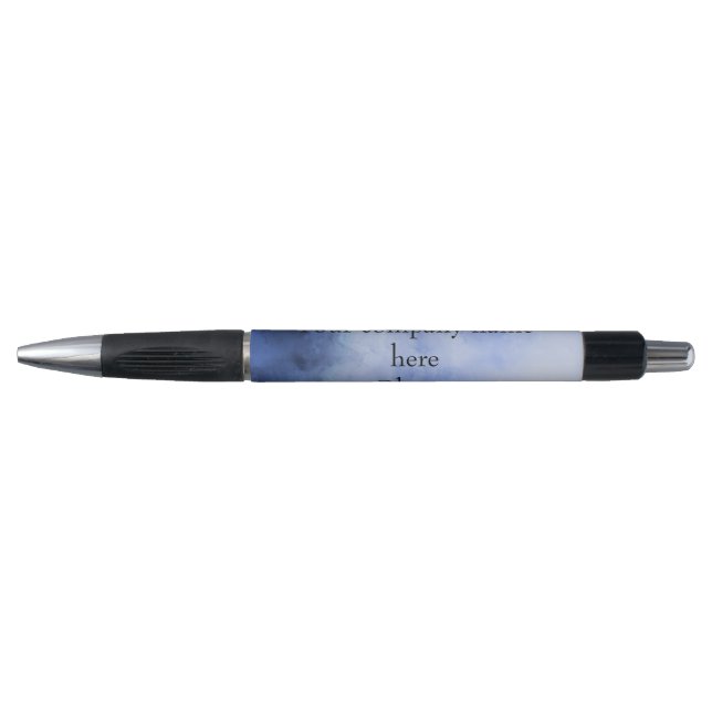 Personalisiert Blue White Watercolor Business Pens Kugelschreiber (Vorderseite)