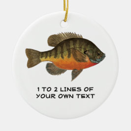 Personalisiert Bluegill, Bream Keramik Ornament