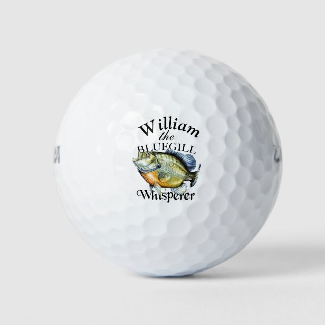 Personalisiert Bluegill Whisperer Fischer Golfball (Vorderseite)