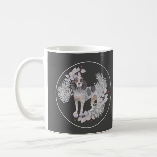 Personalisiert Bluetick Coonhound Kaffeetasse (Links)