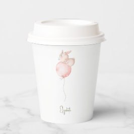 Personalisiert Blush Bunny Baby Dusche Es ist ein  Pappbecher