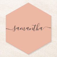 Personalisiert Blush Pink Kalligraphie Name