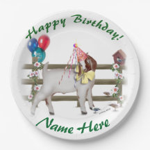 Personalisiert Boer Goat Birthday Party Teller