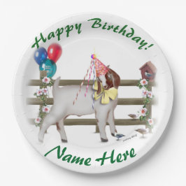 Personalisiert Boer Goat Birthday Party Teller