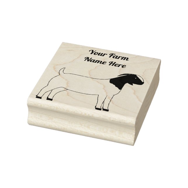Personalisiert Boer Goat Gummistempel (Stempel)