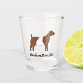 Personalisiert Boer Goat Schnapsglas
