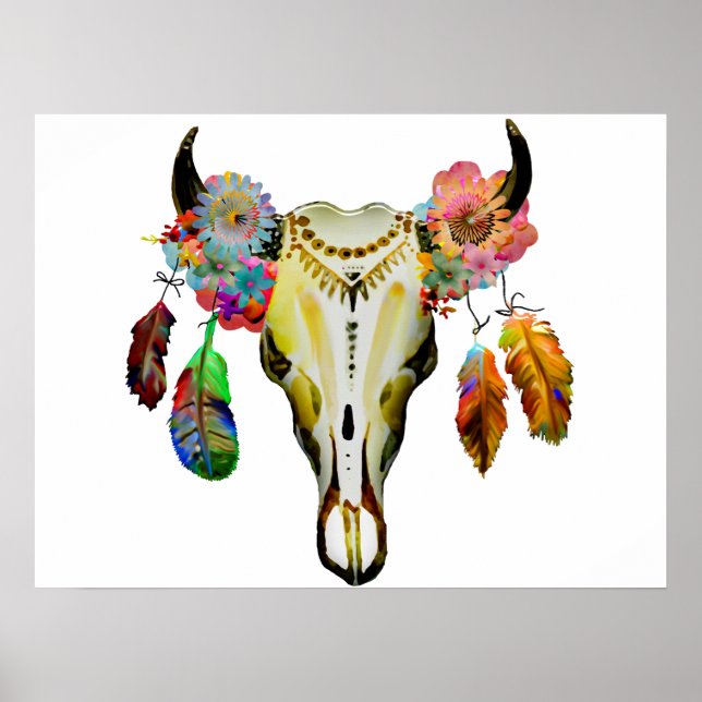 Personalisiert Boho Christmas Poster (Vorne)