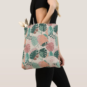 Personalisiert Boho Monstera Summer Tote Bag
