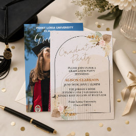 Personalisiert Boho Pampas Grass Graduation Party Einladung