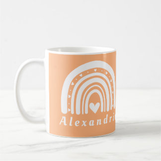 Personalisiert Boho Rainbow Kaffeetasse