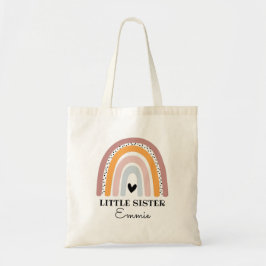 Personalisiert Boho Rainbow Little Sister Tote Bag Tragetasche