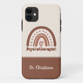 Personalisiert Boho Rainbow Psychotherapeut Case-Mate iPhone Hülle