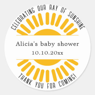 Personalisiert Boho Sun Classic Round Aufkleber