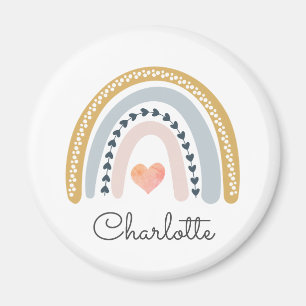 Personalisiert Boho Watercolor Rainbow Magnet