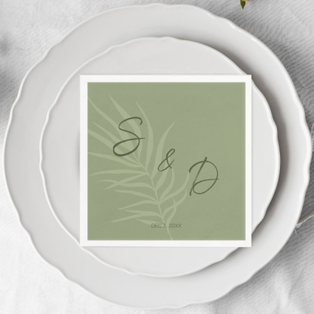 Personalisiert Boho Wedding Serviette (Personalized Monogram Boho Napkins)