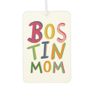 Personalisiert Bostin Mama Schwarzes Land Autolufterfrischer