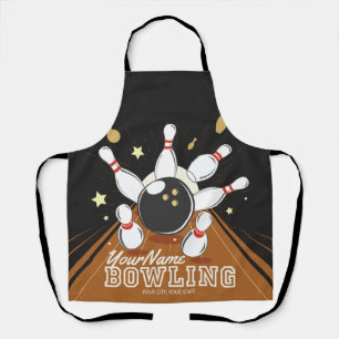 Personalisiert Bowler Strike Bowling Lanes Ball Bu Schürze