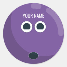 Personalisiert Bowling Ball Sticker | LILA