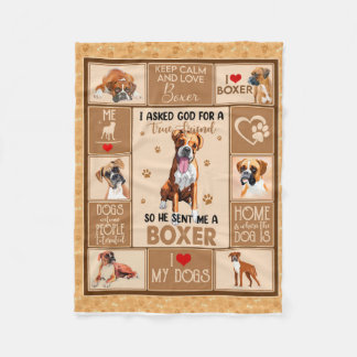 Personalisiert Boxer Dog Blanket, Hund Lover Gesch Fleecedecke